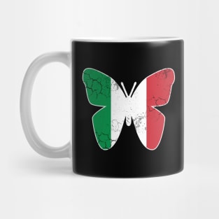 Italian Flag Butterfly Italy Italia Family Heritage Mug